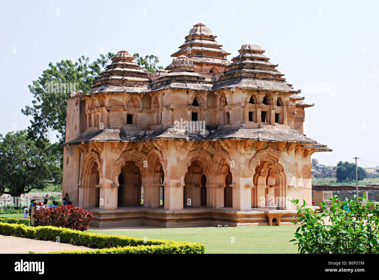 Lotus (Kamal) Mahal, Hampi, Karnataka, Indien. Stockfoto