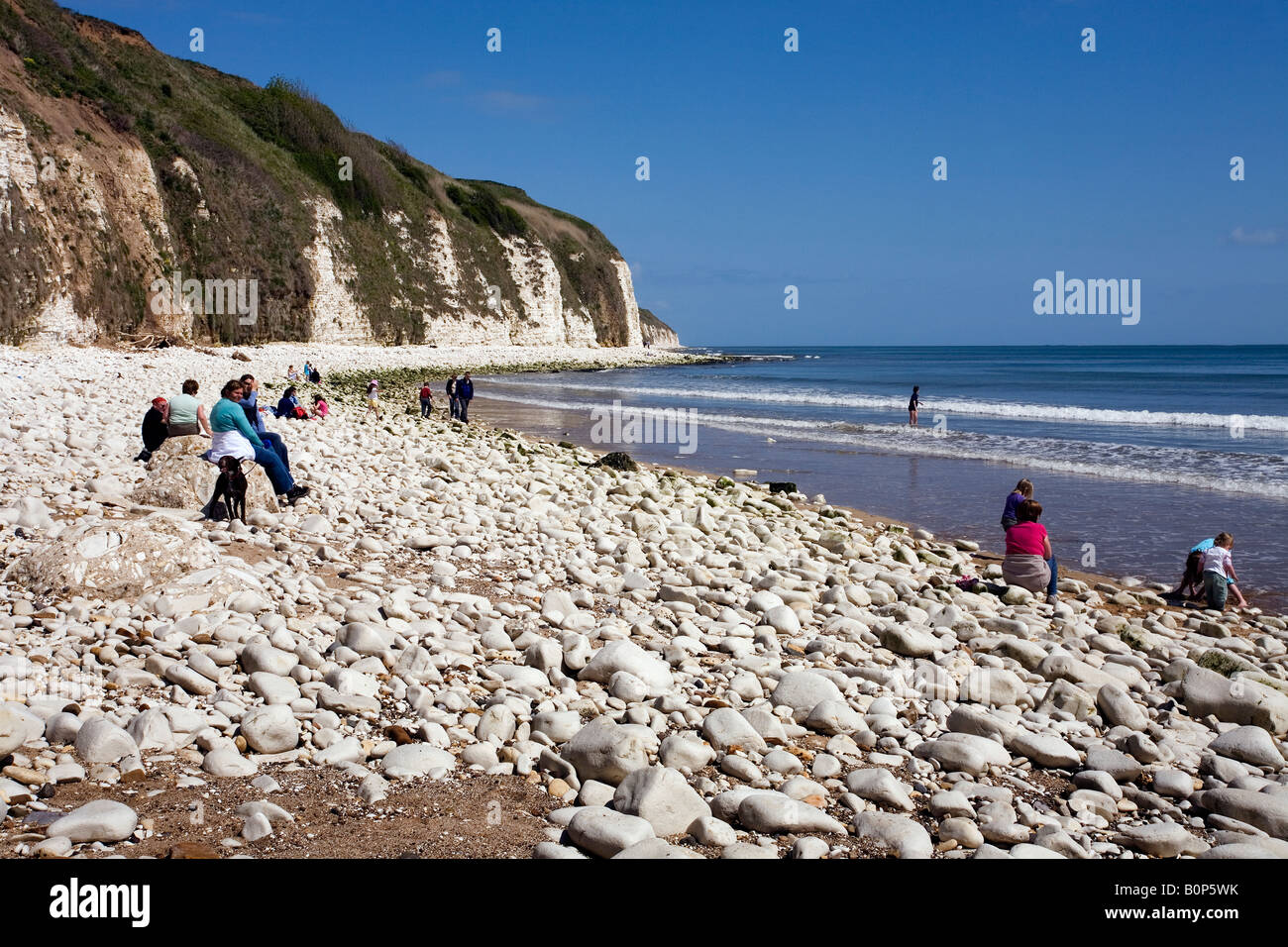 Dänen-Dyke-Strand in der Nähe von Bridlington East Riding of Yorkshire England Stockfoto