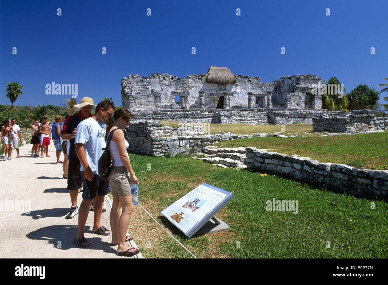Maya-Tempel in Tulum Riviera Maya Yucatan Mexiko Stockfoto