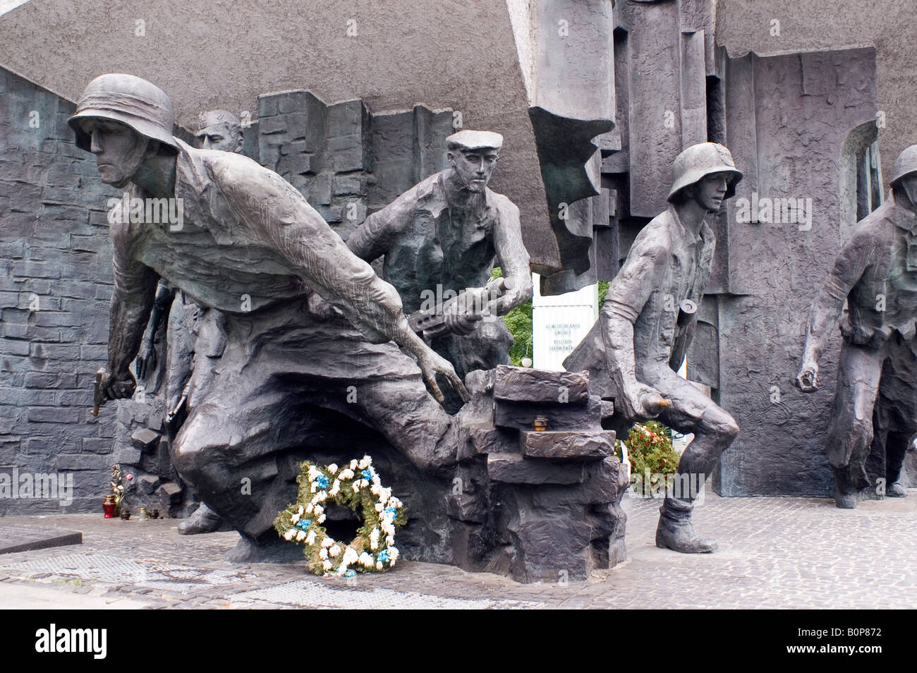 Denkmal des Warschauer Aufstandes Stockfoto