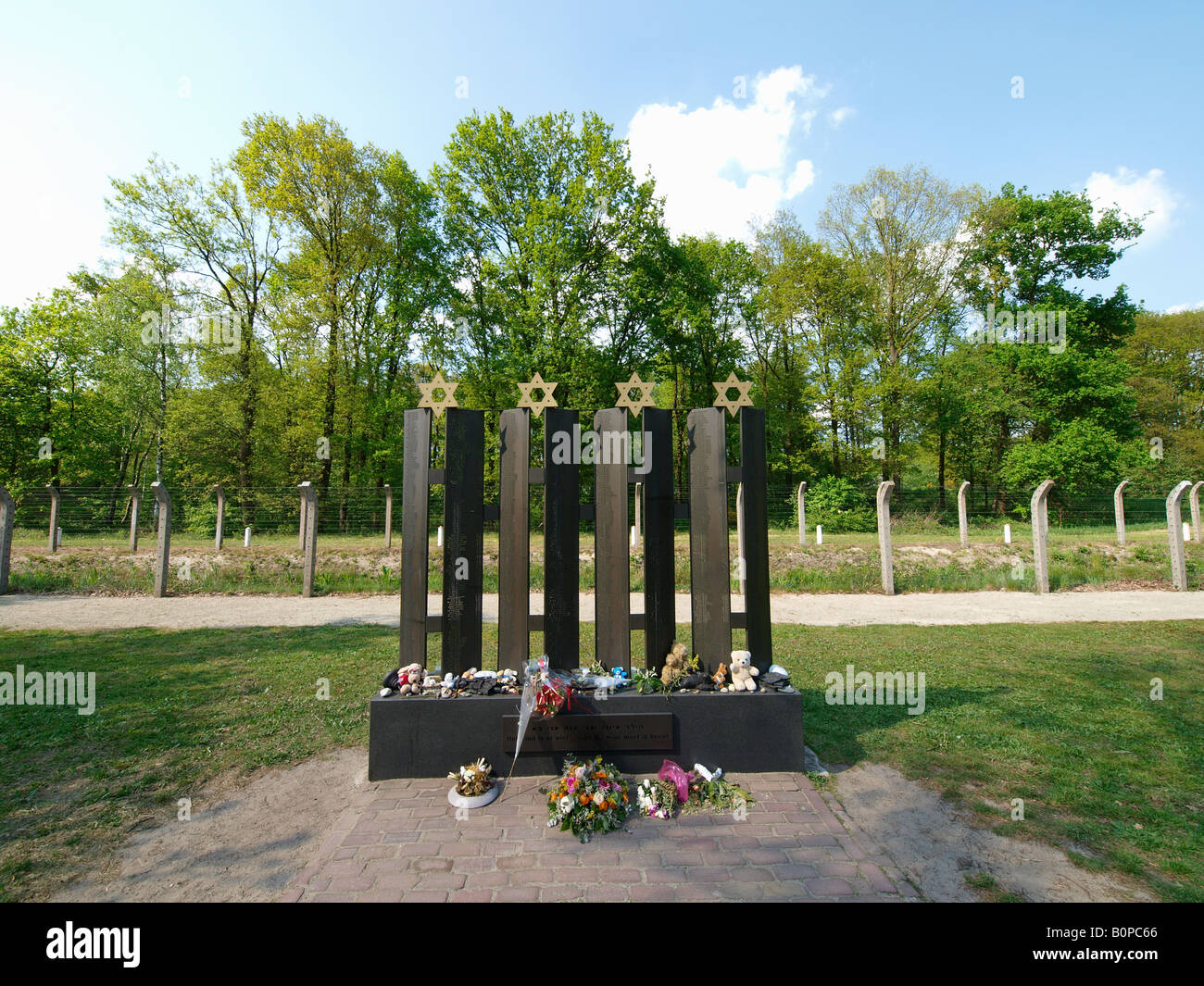 Gedenkstätte für die jüdischen Kinder, die aus Lager Vught Niederlande und Didn t deportiert worden waren, überleben Weltkrieg zwei Stockfoto