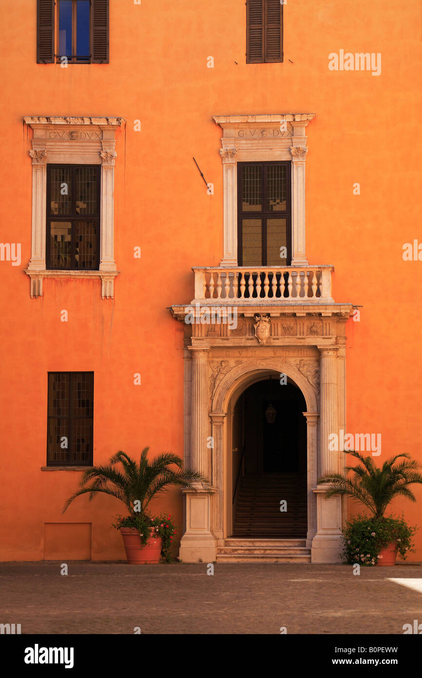 Der Palazzo Ducale Dogenpalast Pesaro Italien Stockfoto