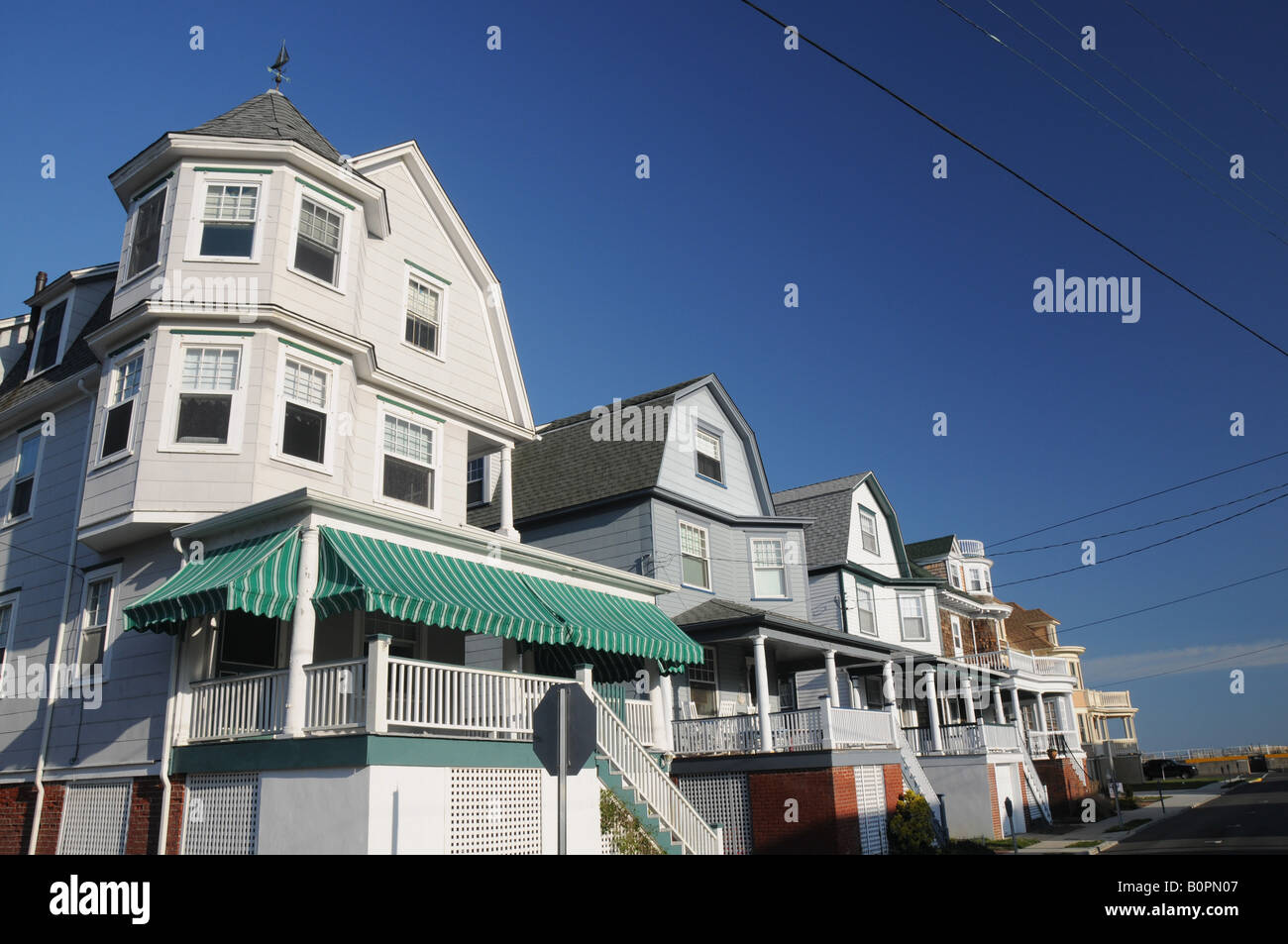 Viktorianischen Häusern, Cape May, New Jersey, USA Stockfoto