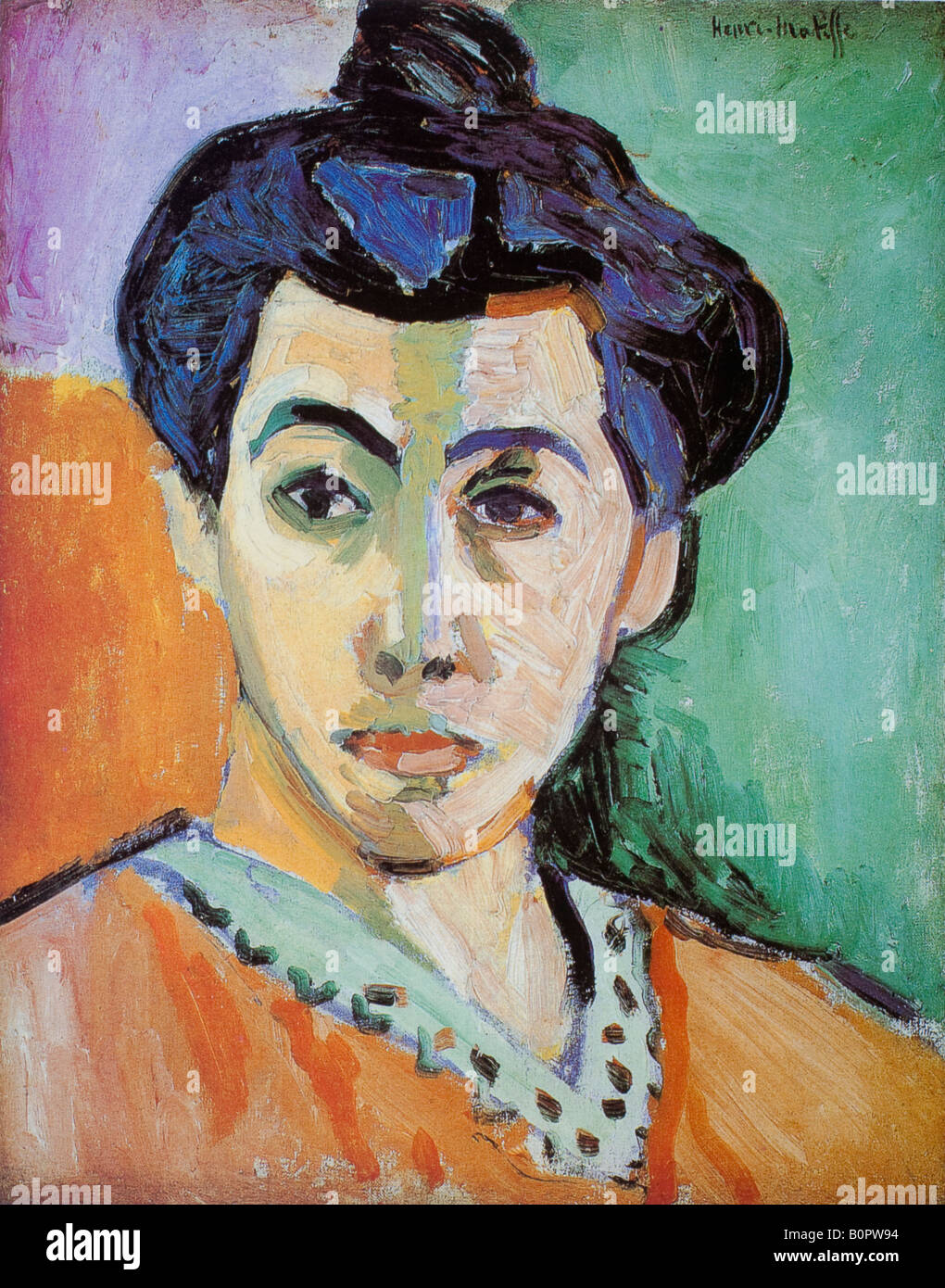 Portrt Von Madame Matisse Die Grne Linie