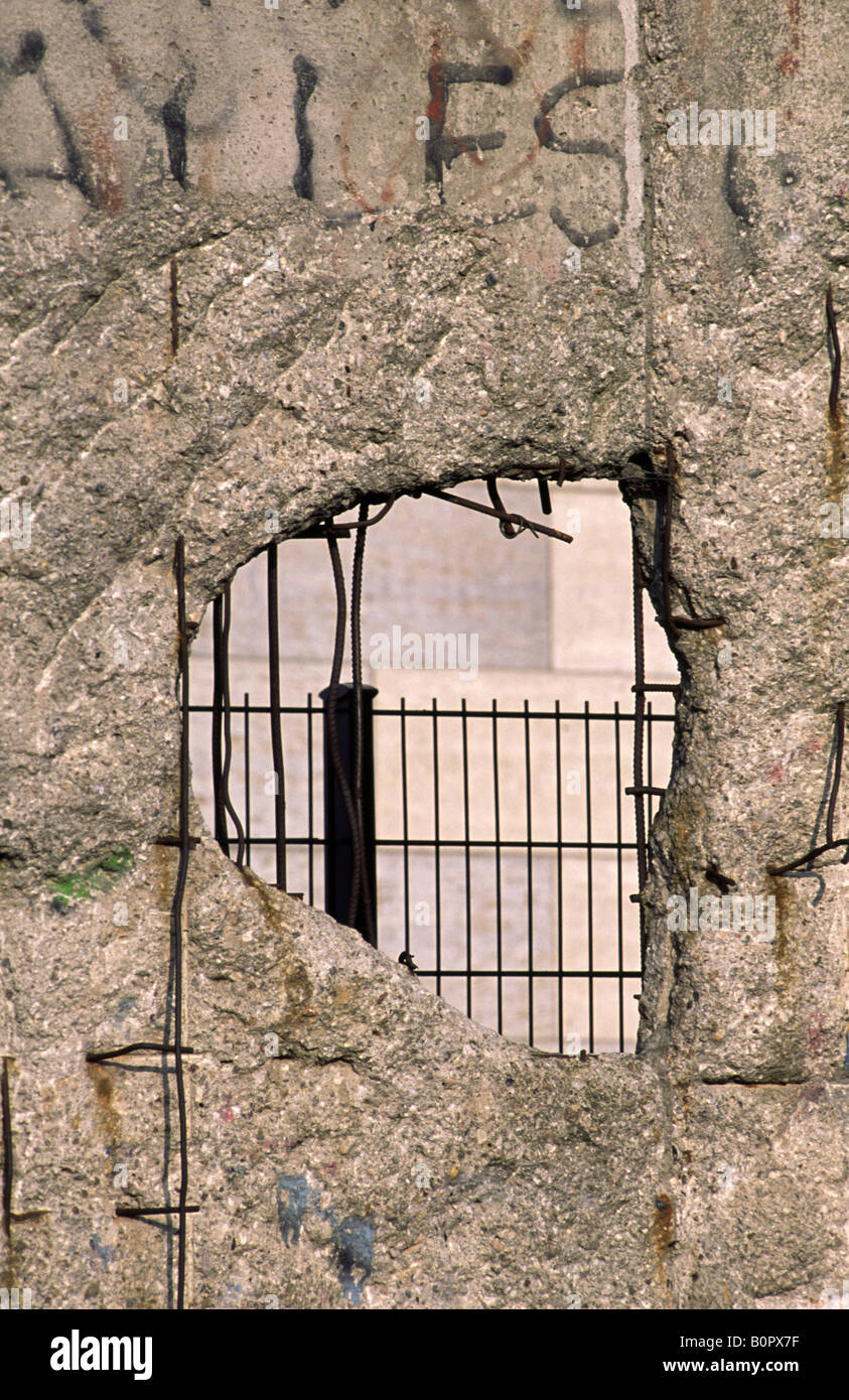 Die Berliner Mauer. Deutschland. Stockfoto