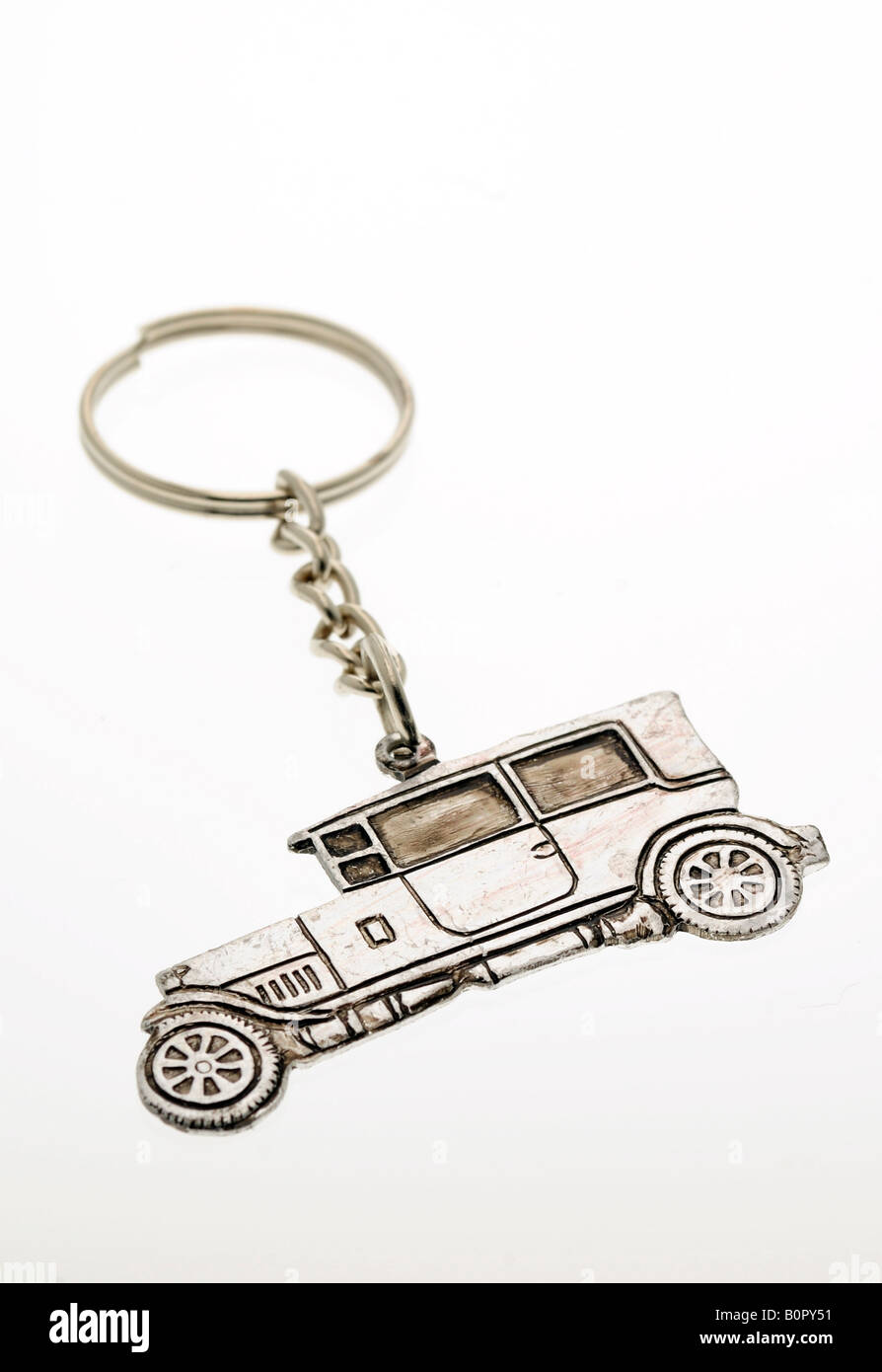 Alte Auto Design Schlüsselanhänger Fob Stockfoto