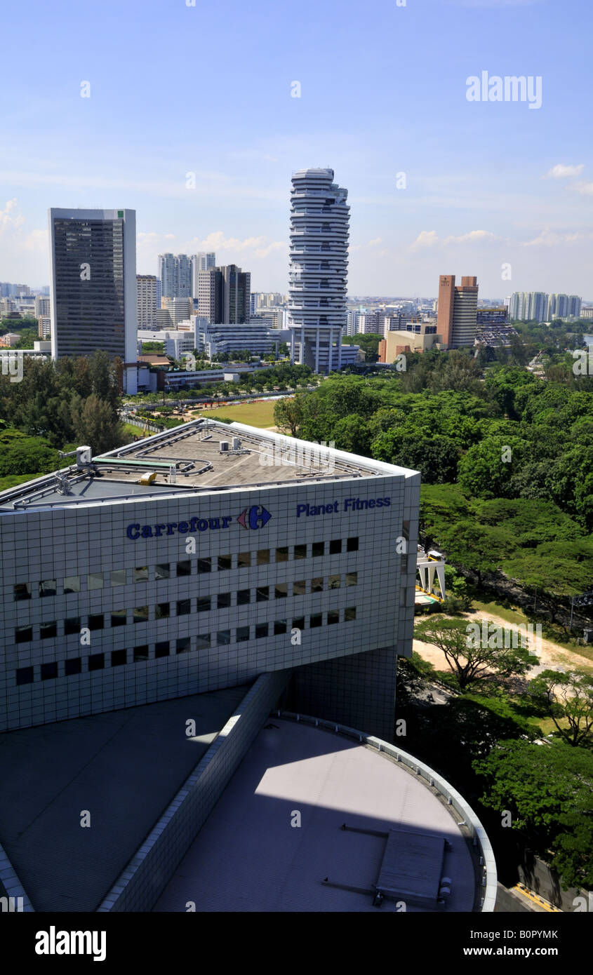 Carrefour-Supermarkt in Singapur Stockfoto