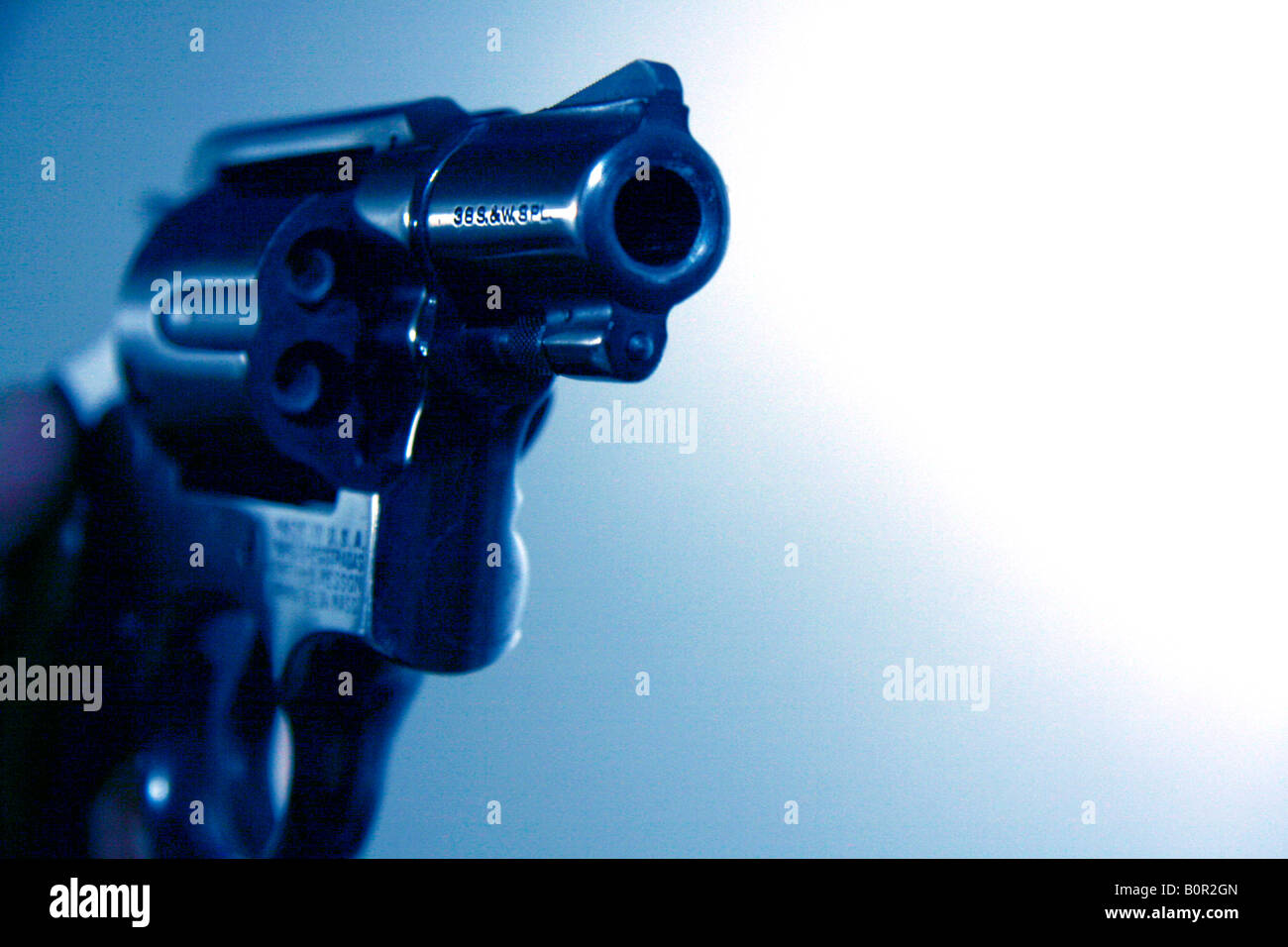 Smith und Wesson 38 Kaliber snub Nase revolver Stockfoto