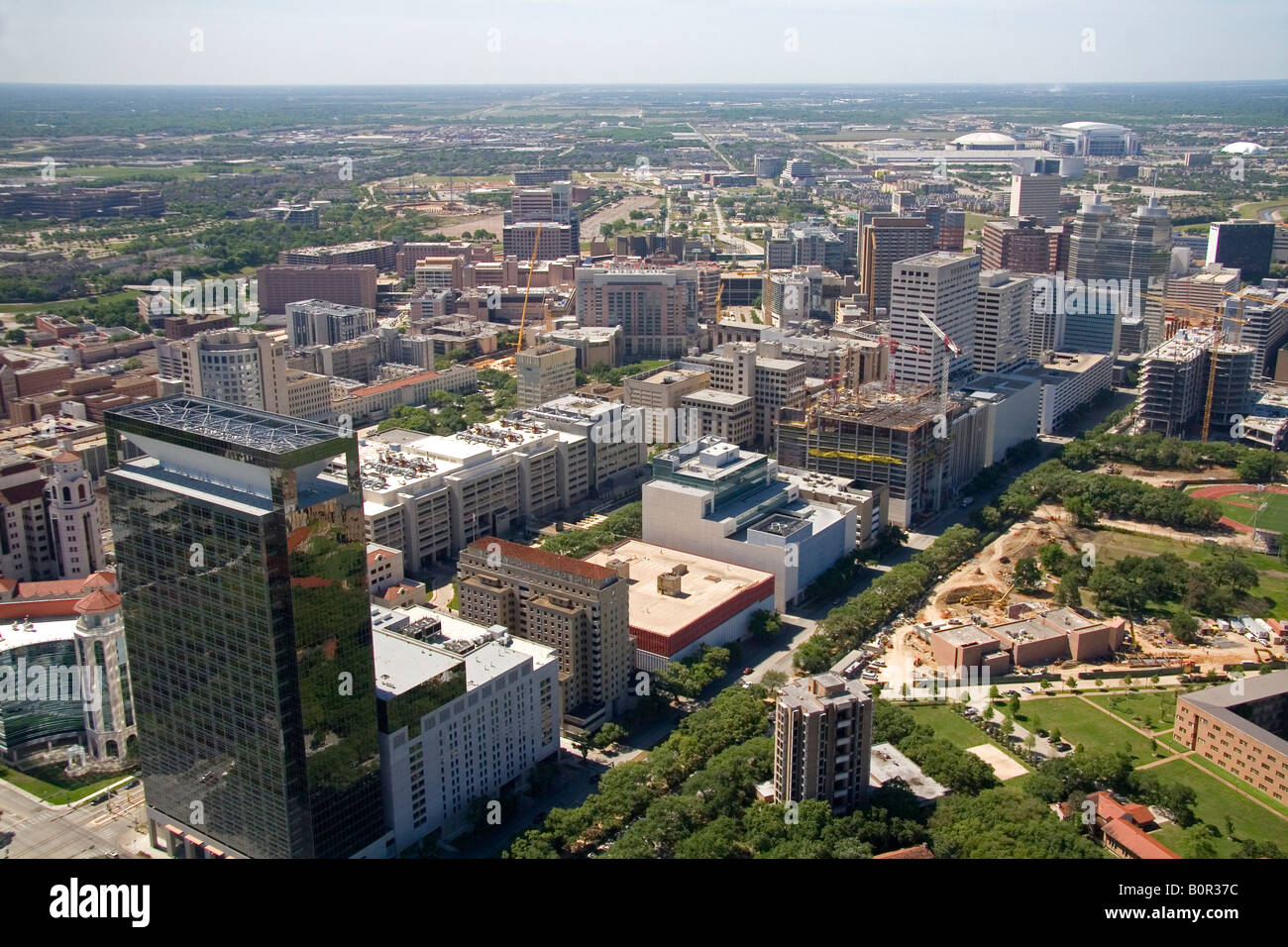 Luftaufnahme des Texas Medical Center in Houston Texas Stockfoto