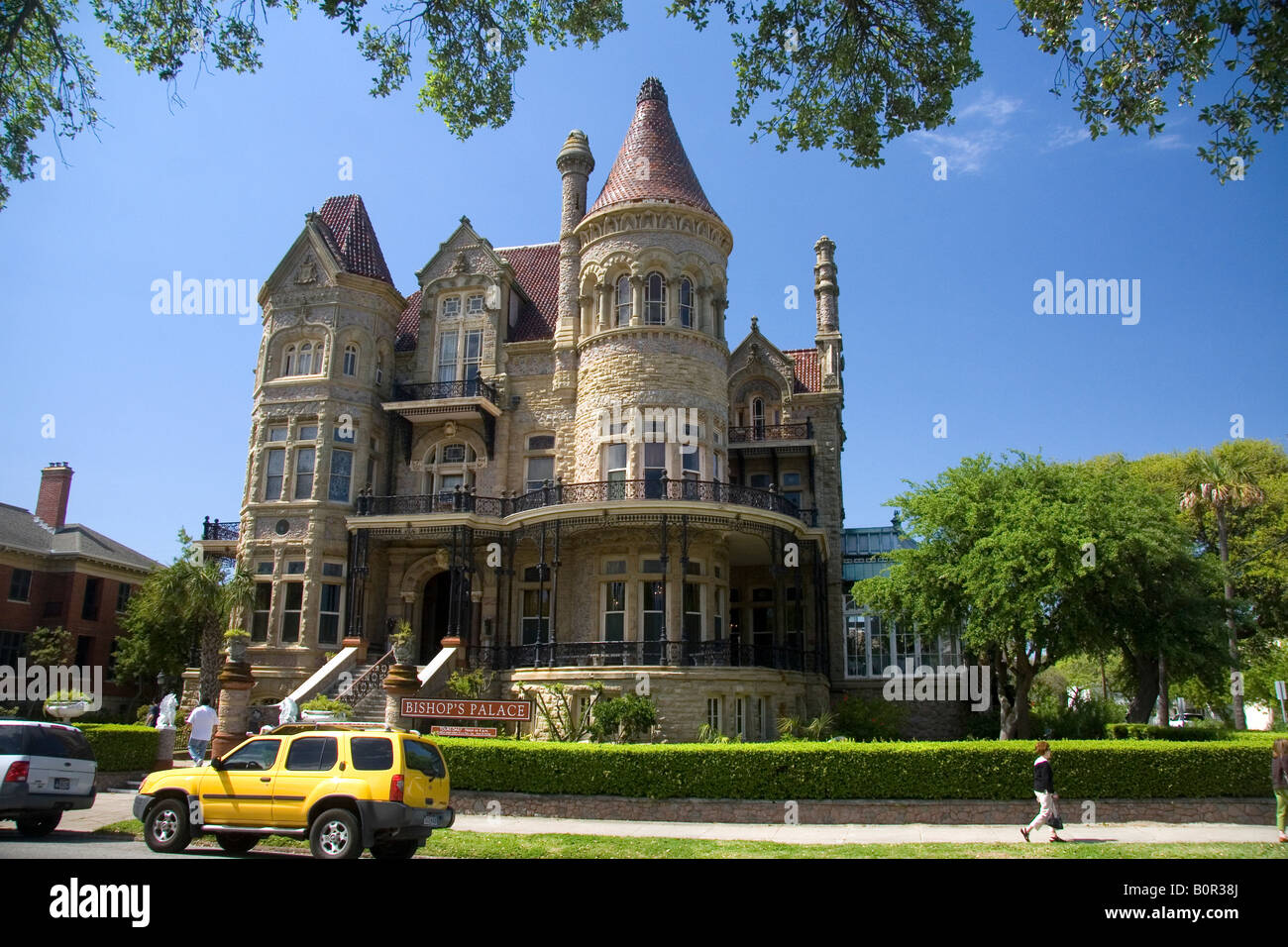 Die Bischöfe Palace auch bekannt als Greshams Burg ist eine reich verzierte viktorianische Haus in Galveston Texas Stockfoto