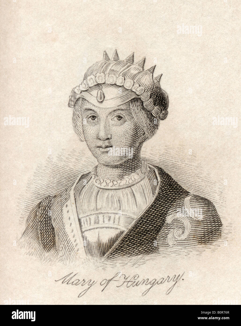 Maria von Österreich, 1505 - 1558, alias Maria von Ungarn. Königin von Ungarn und Böhmen als Ehefrau von König Ludwig II. Und später Gouverneur der Habsburger Stockfoto