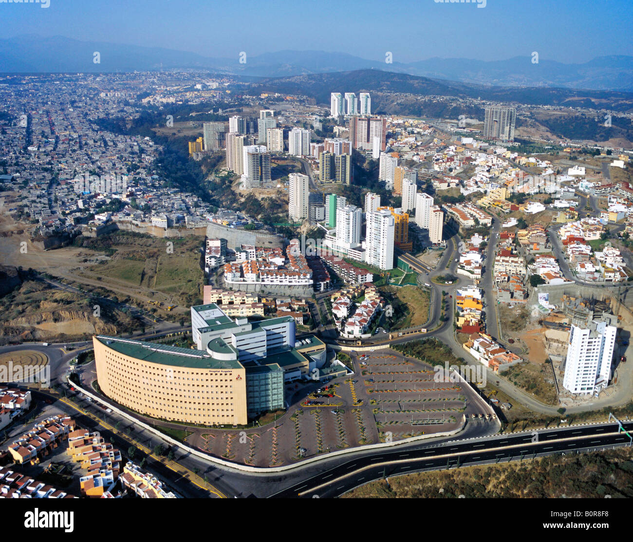 Antenne über Angeles Hospital Interlomas Mexiko-Stadt Stockfoto