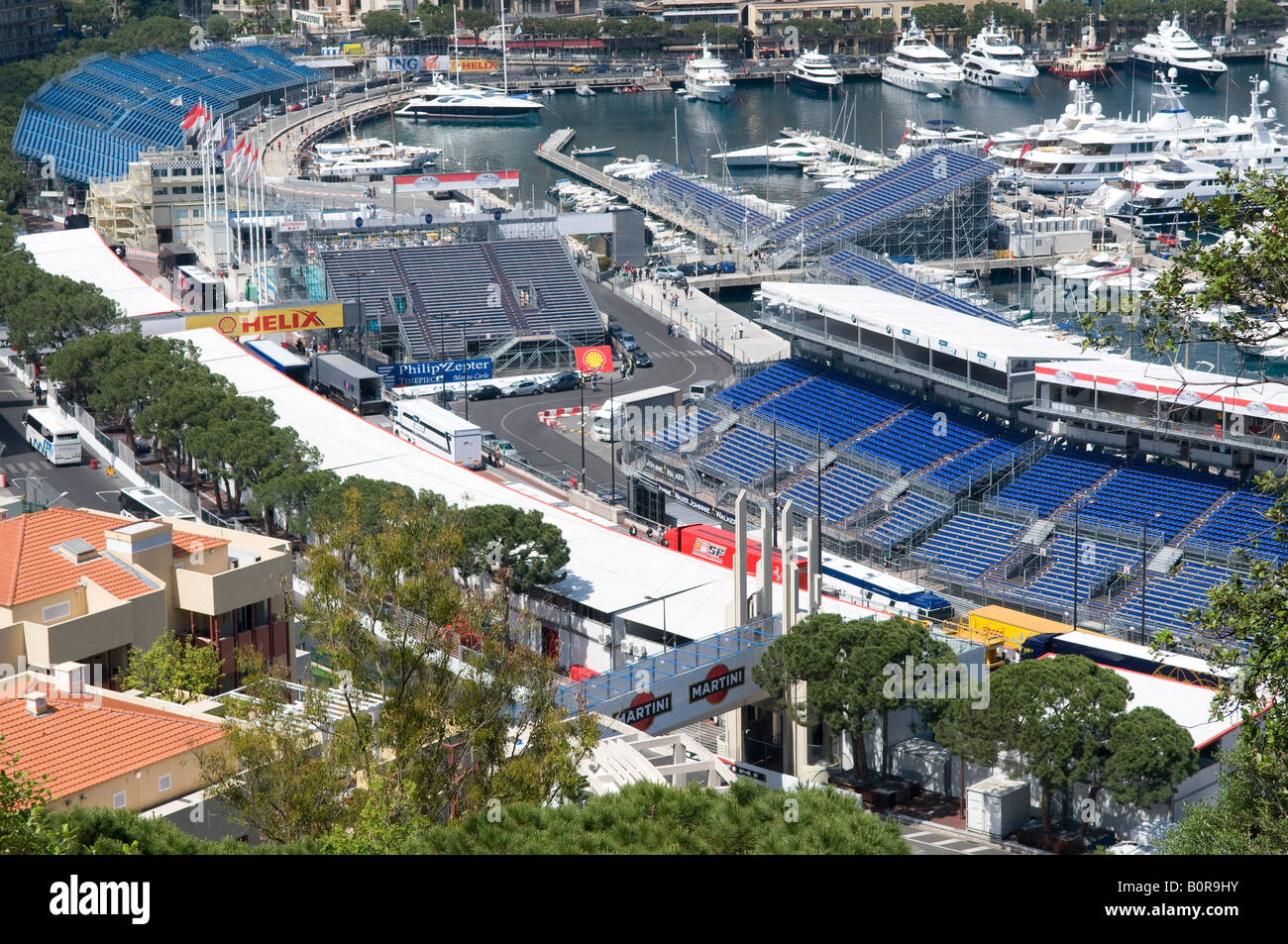 Vorbereitung für den Formel 1 grand Prix, Monaco, Südfrankreich Stockfoto