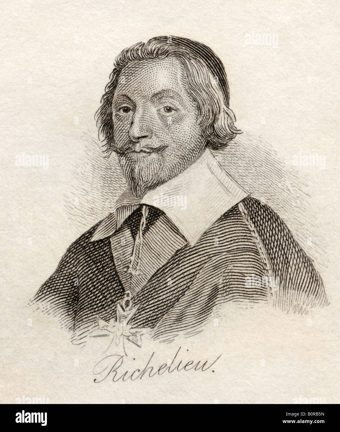 Armand Jean Du Plessis aka The Red Eminence, 1585 - 1642. Französischer Kardinal und Herzog von Richelieu. Stockfoto