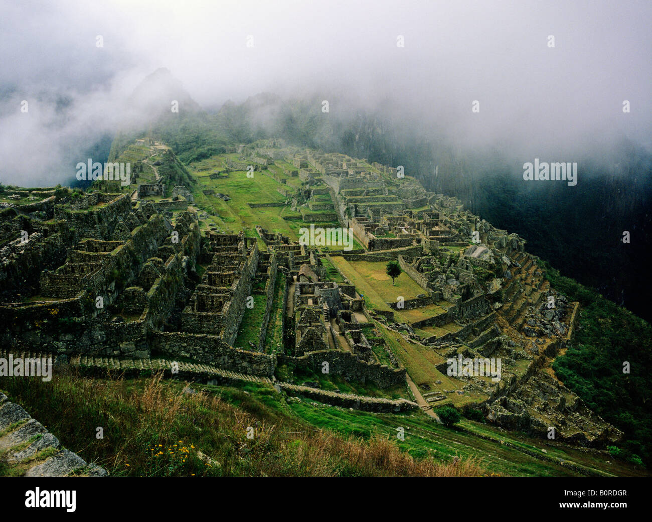 Inka-Ruinen von Machu Picchu, peru Stockfoto