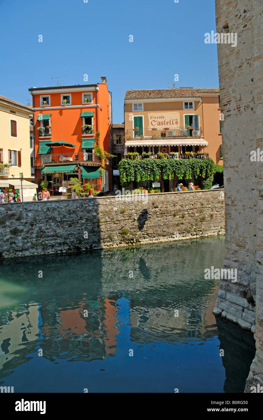 Scaglieri Schloss in Sirmione am Gardasee in Norditalien Stockfoto