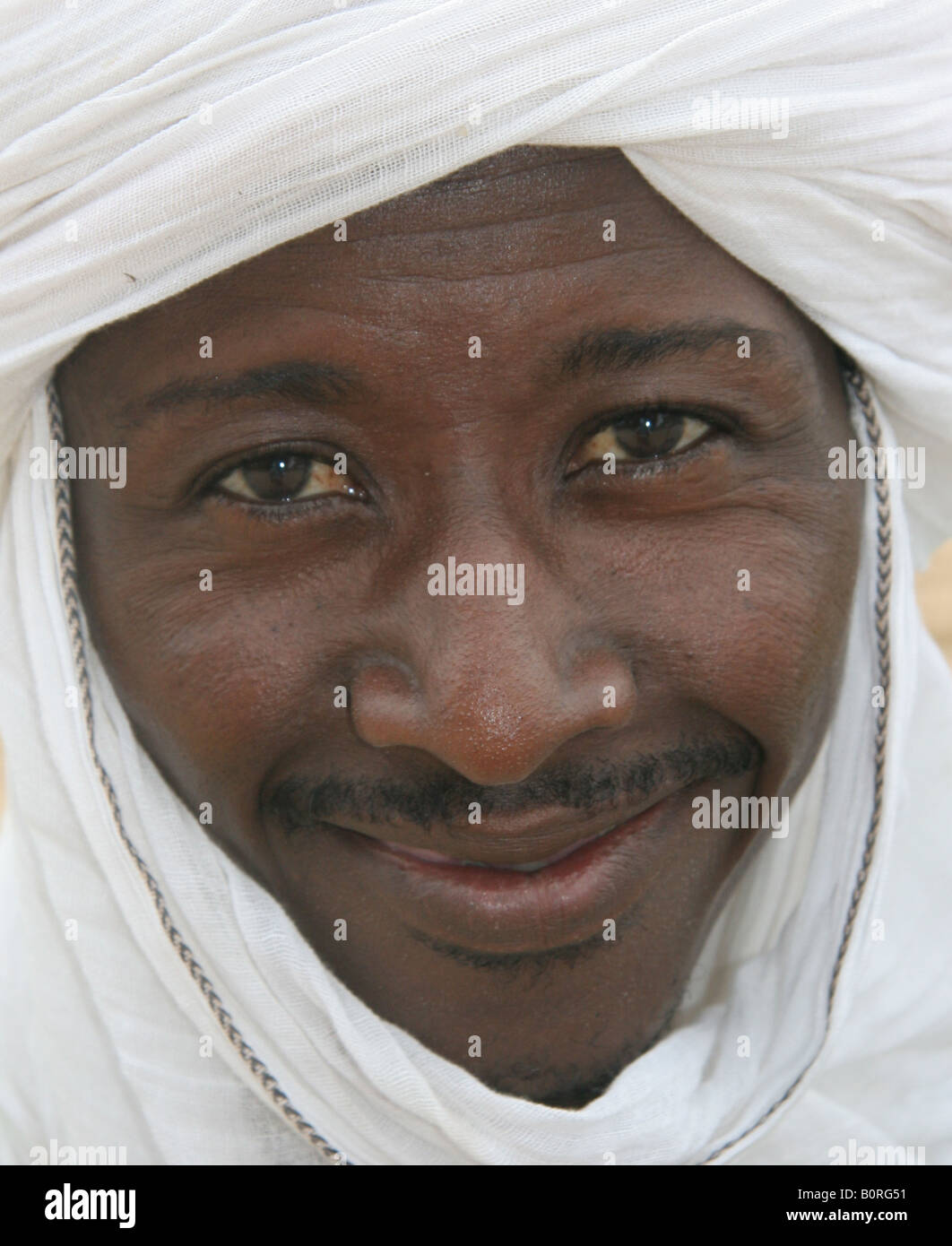 Porträt eines Beduinen in Abidjan, Elfenbeinküste Stockfoto