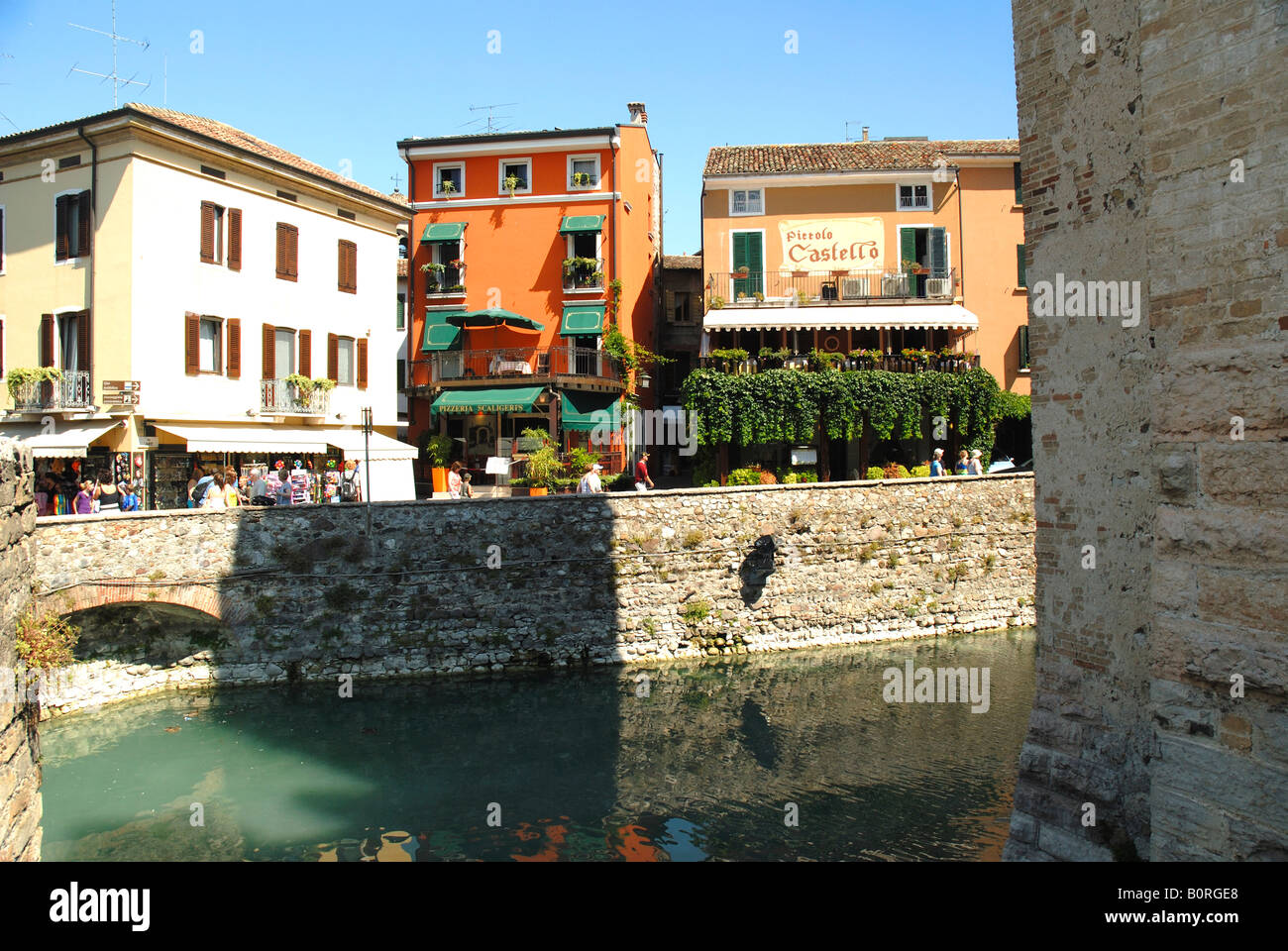 Scaglieri Schloss in Sirmione am Gardasee in Norditalien Stockfoto