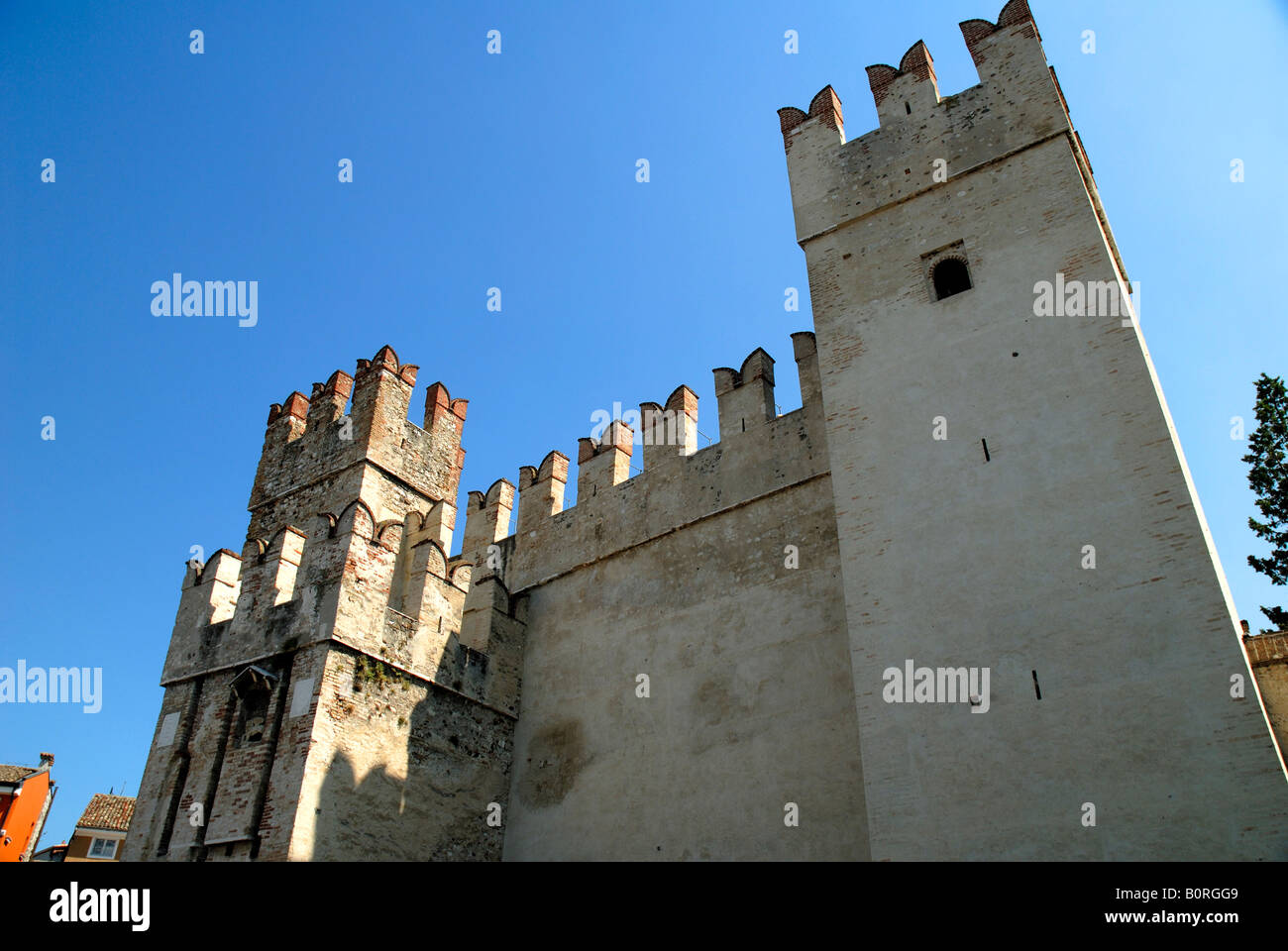 Scaglieri Schloss in Sirmione am Gardasee in Norditalien Stockfoto