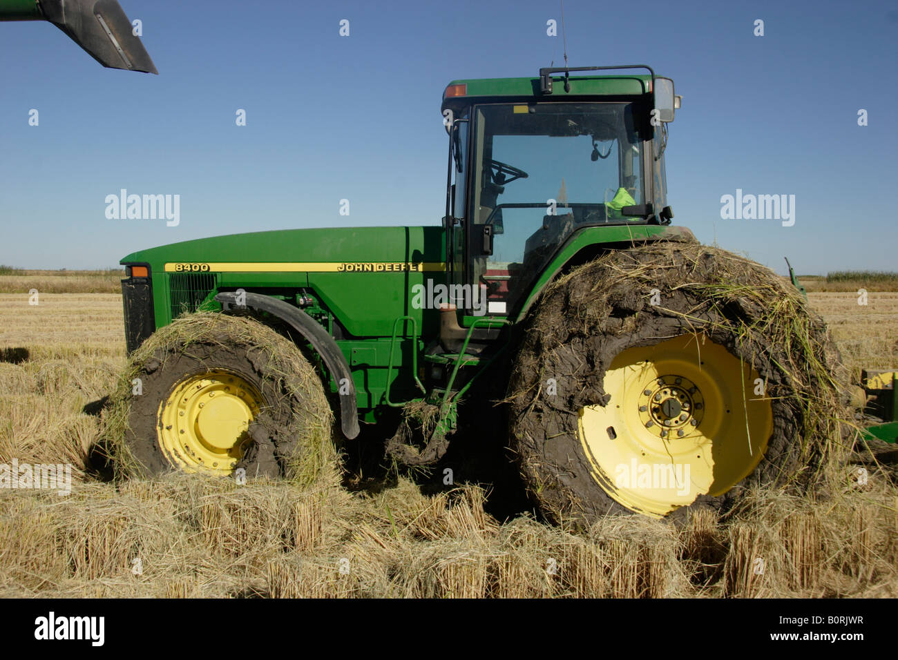 Traktor Wartung Heu South Wales Australien Stockfoto