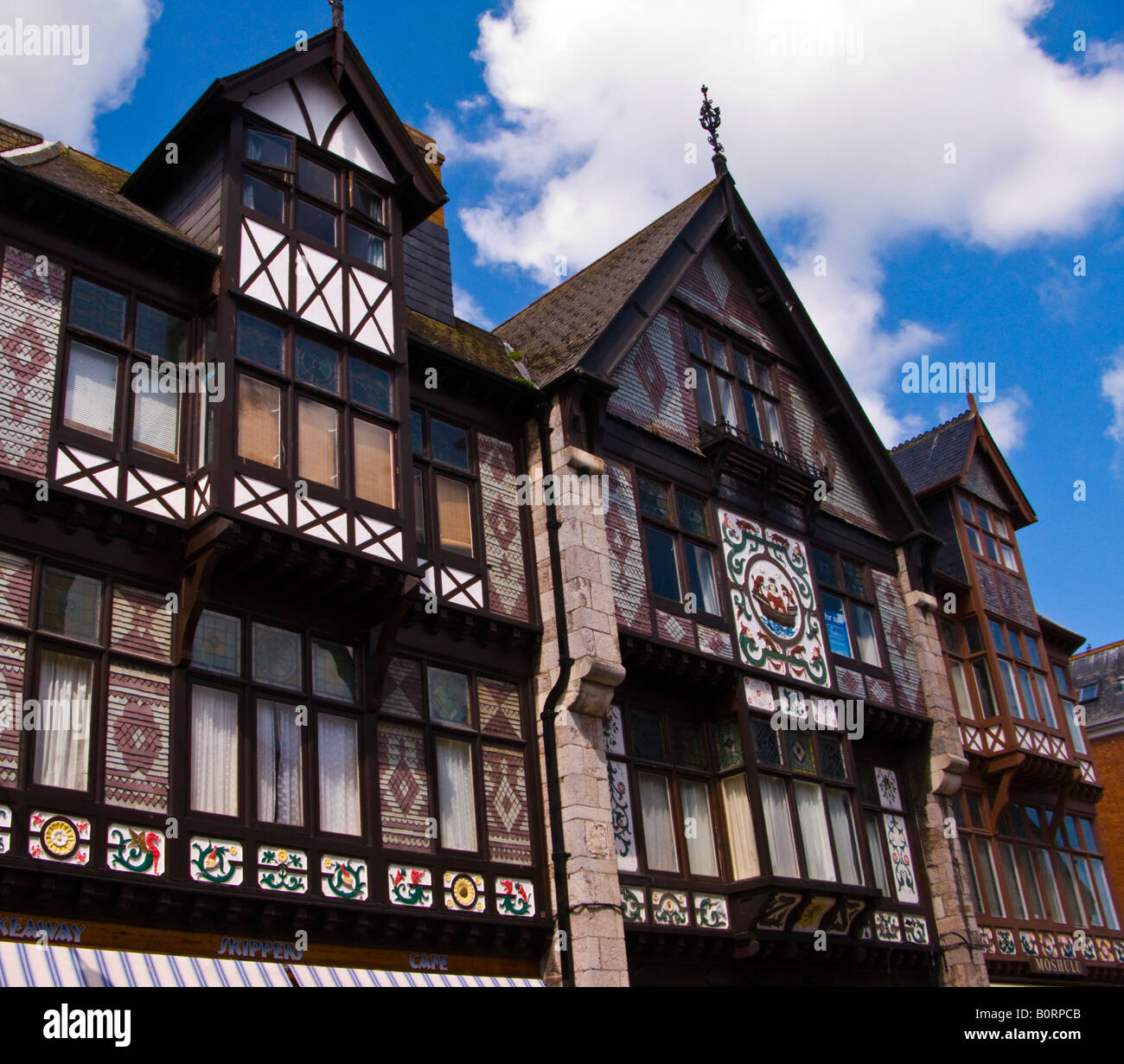 Historische Gebäude in Dartmouth Devon Stockfoto