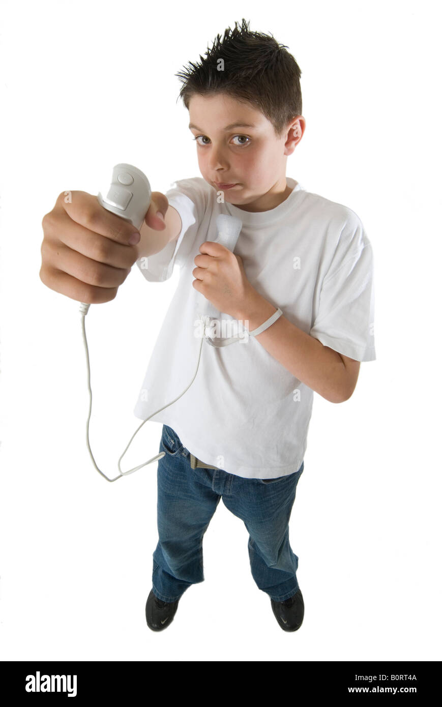 Nintendo Wii Spiel Zubehör Spielzeug Computer Spiel video Ausdruck Mobilteil gamer Gaming-Spielzeug spielen spielen Controller Steuerung numchuck Stockfoto