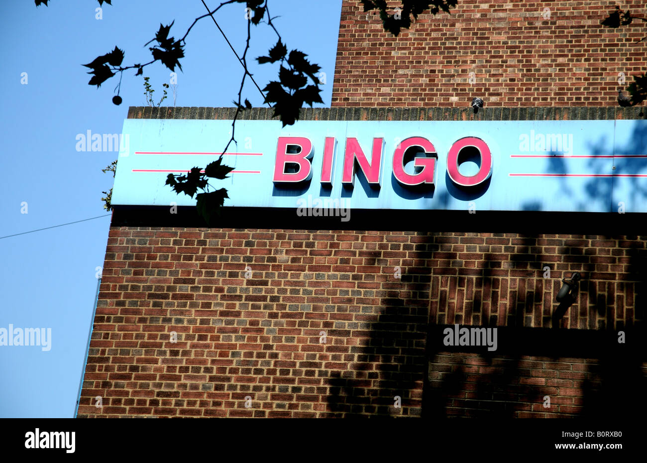 Detail des Mecca Bingo-Halle in London Stockfoto