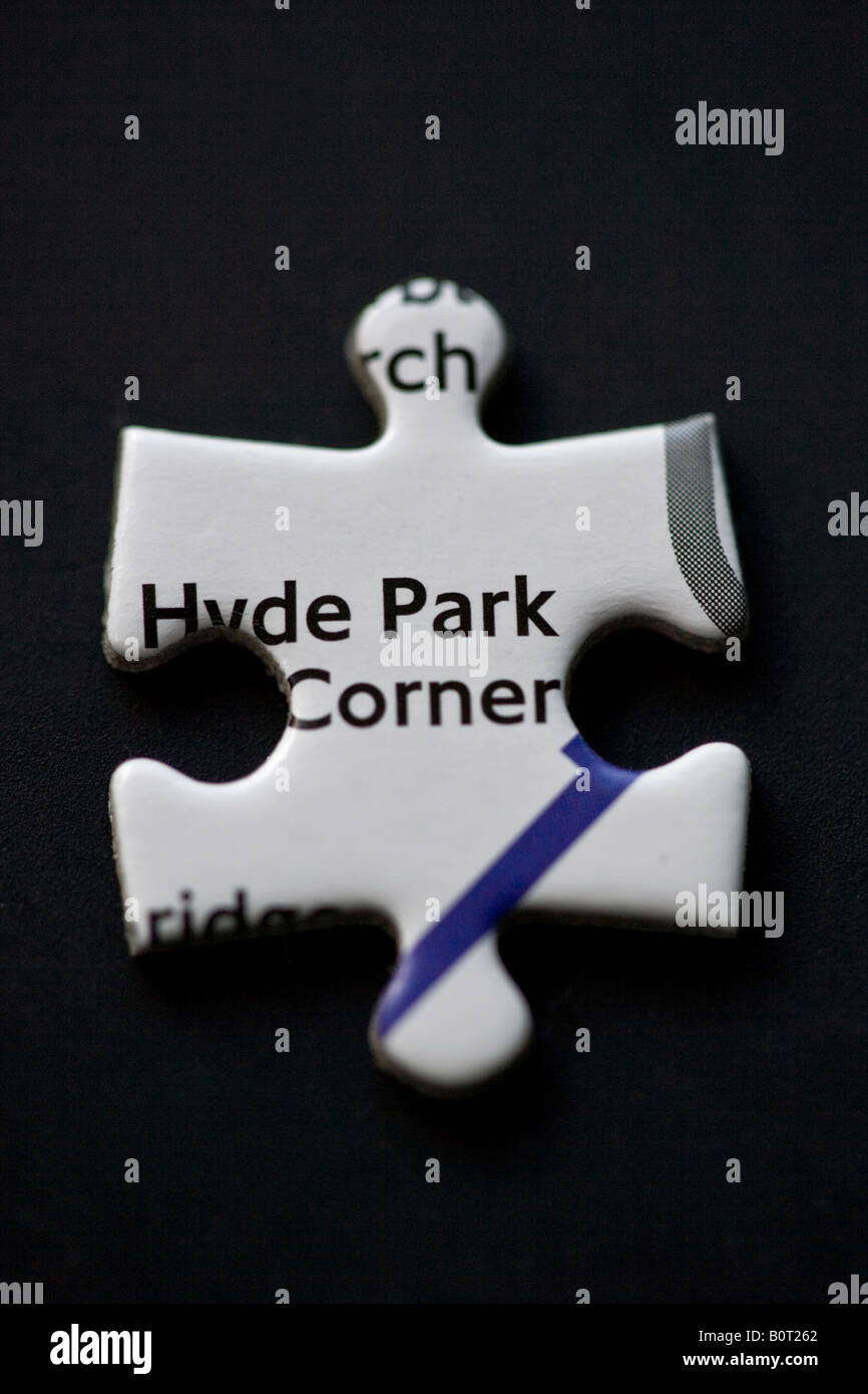 Hyde Park Corner Puzzle Stück Lodon Stockfoto