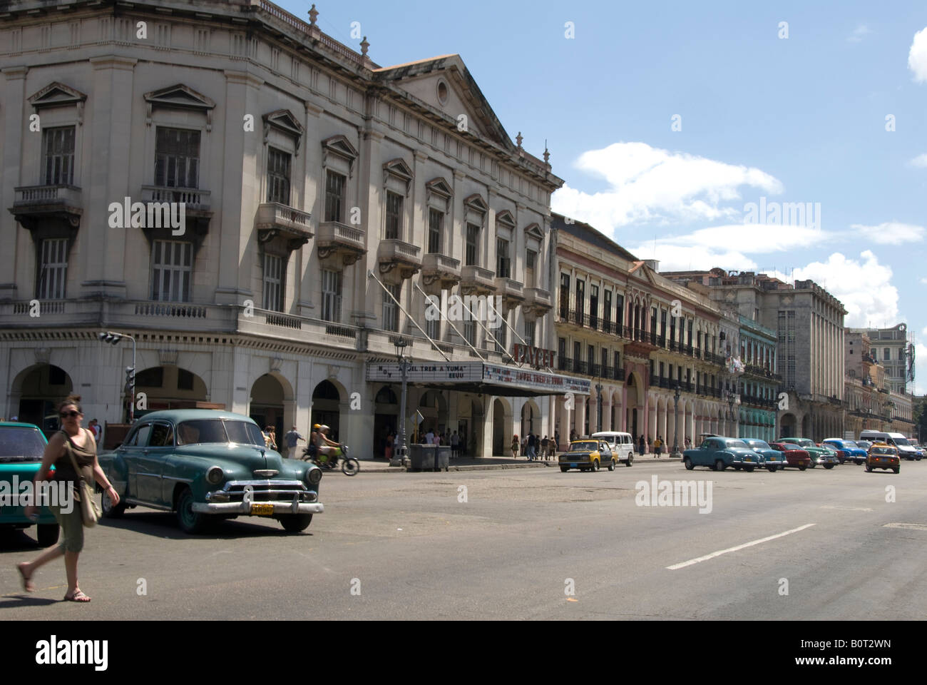 Kuba, alte Autos Stockfoto