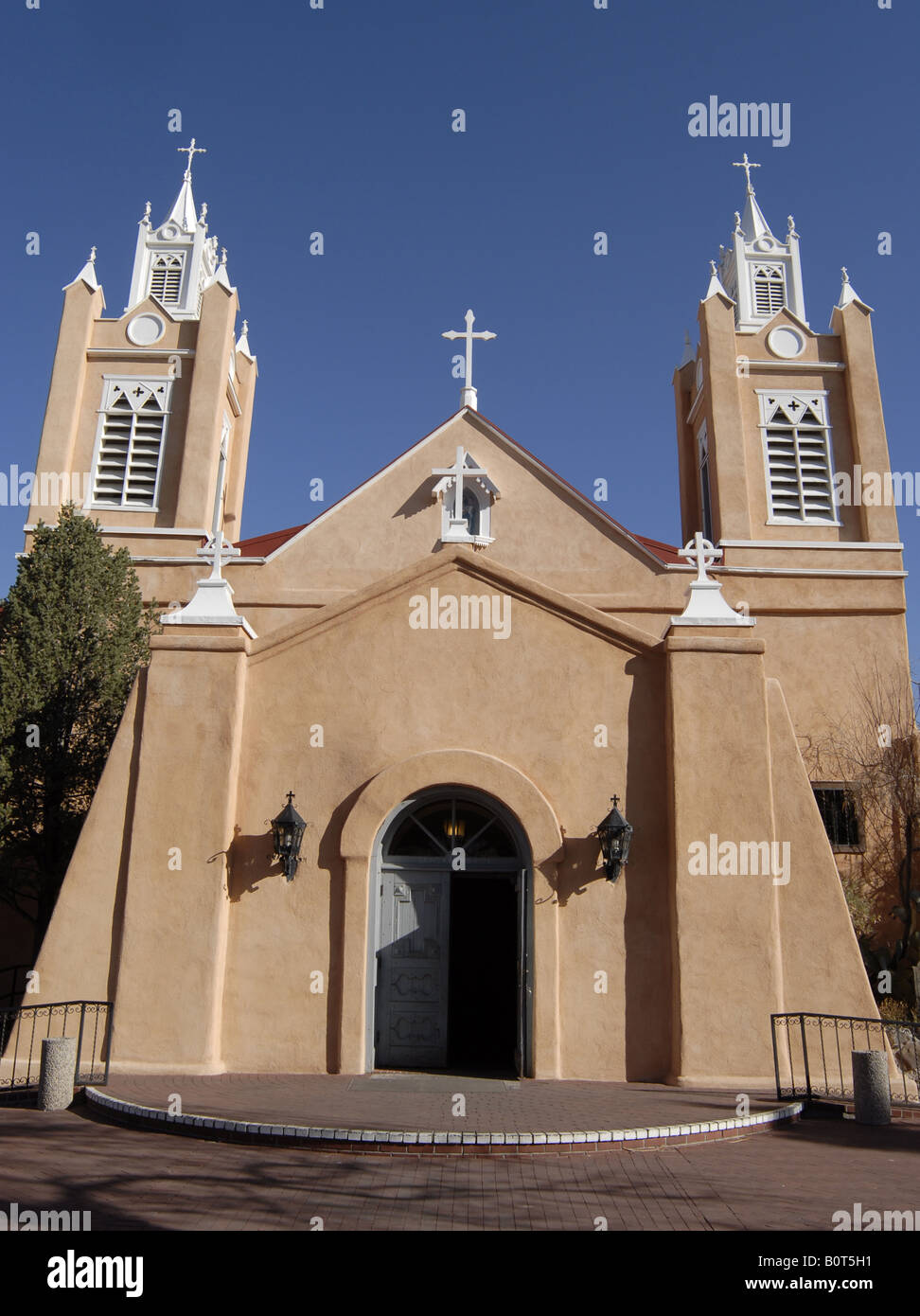 San Felipe de Neri Catholc Church in der Altstadt von Albuquerque, New Mexico Stockfoto