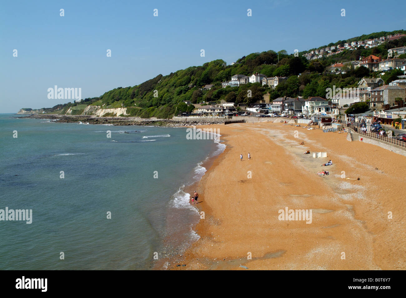 Ventnor Strand und hat Meer Isle Of Wight, England Stockfoto