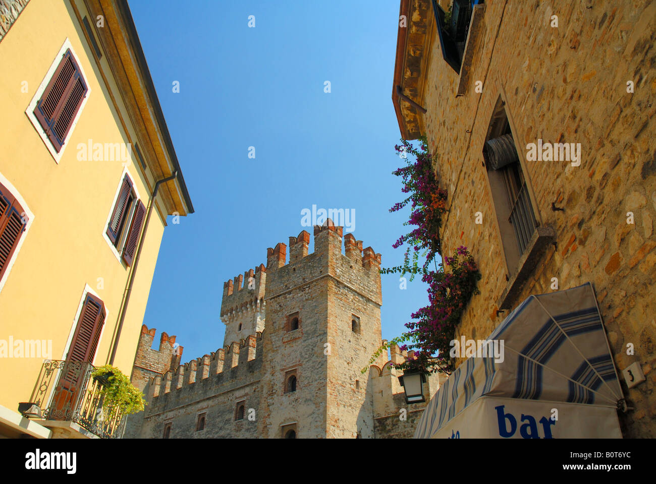 Scaglieri Schloss in Sirmione am Gardasee in Norditalien Stockfoto