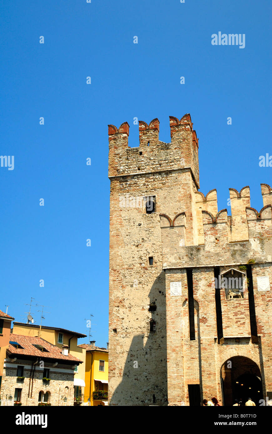 Scaglieri Schloss in Sirmione am Gardasee in Norditalien Stockfoto