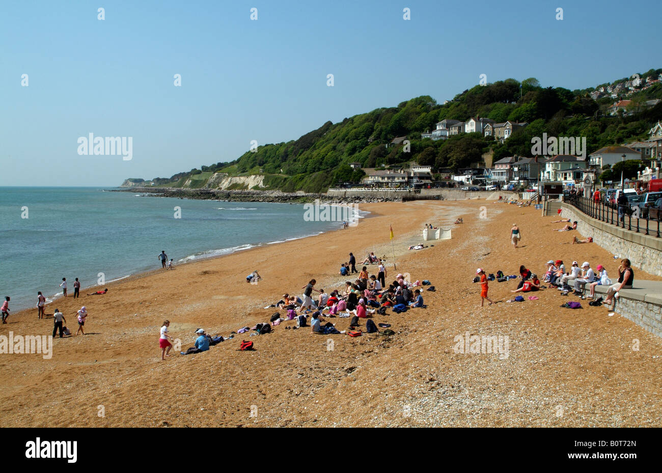 Ventnor Strand und hat Meer Isle Of Wight, England Stockfoto