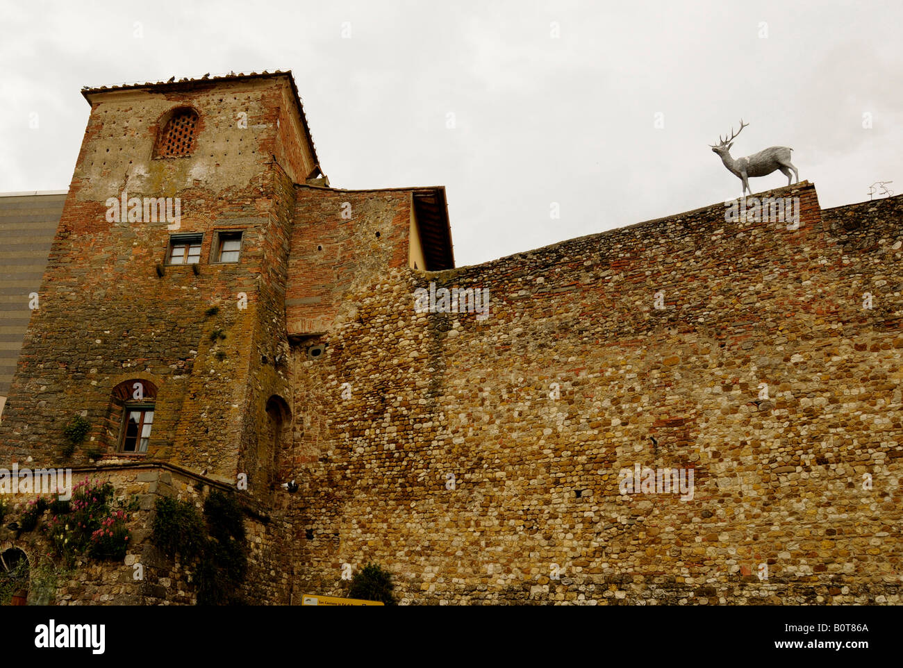 San Casciano Val di Pesa City Walls, Toskana, Italien Stockfoto