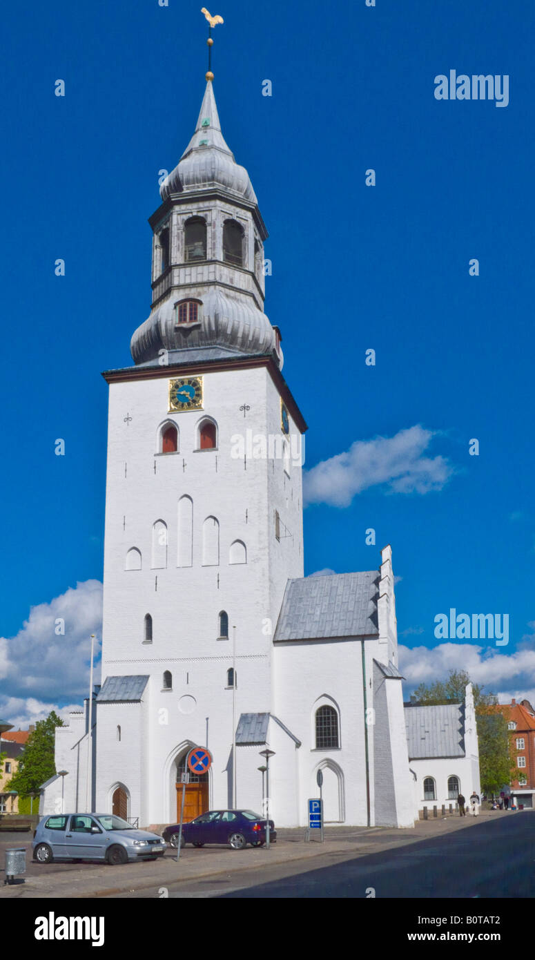 Budolfi Kirke (Kirche) ist die Hauptkirche in Aalborg und gehört zur Folkekirken, die wichtigsten protestantischen Religion in Dänemark. Stockfoto