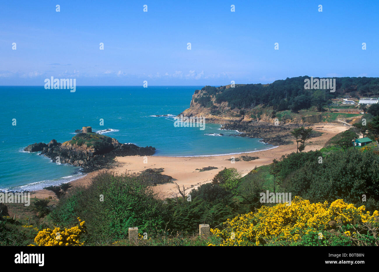 Portelet Bay, Insel Jersey Stockfoto