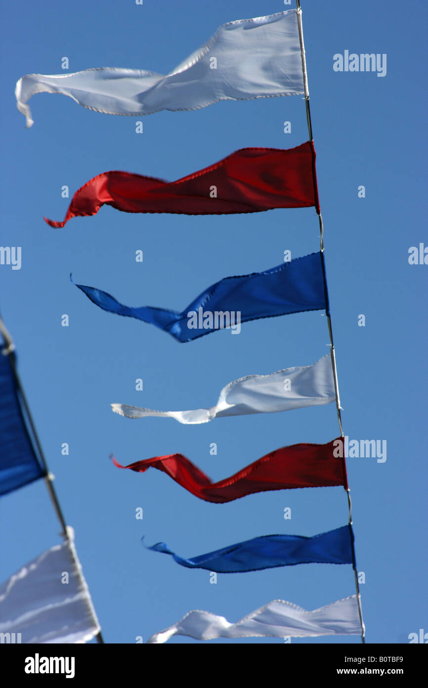 Tricolor-Dekoration, St. Petersburg, Russland Stockfoto