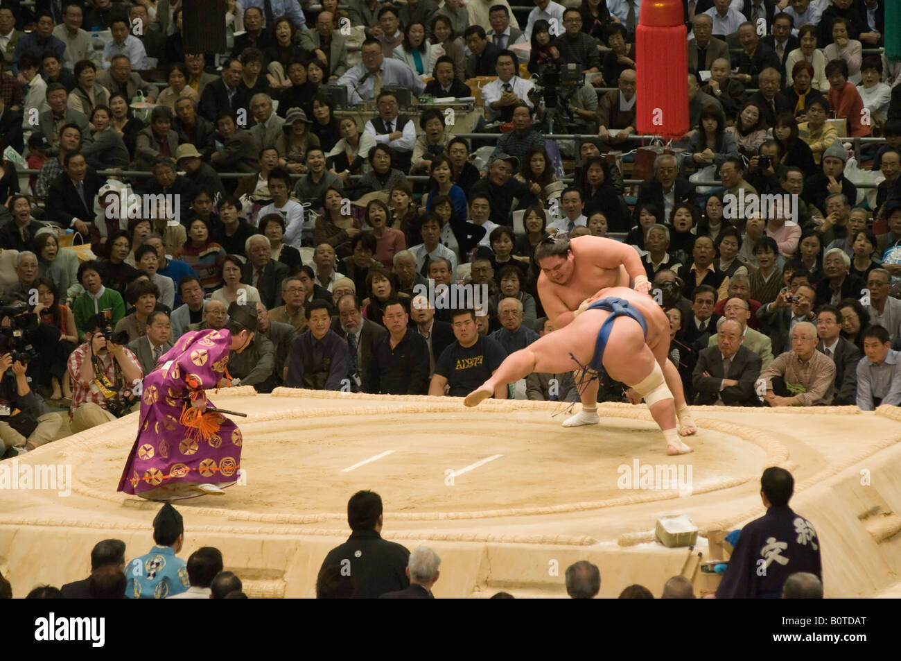 Frühling-Grand Sumo-Turnier in Osaka Japan 2008 Stockfoto