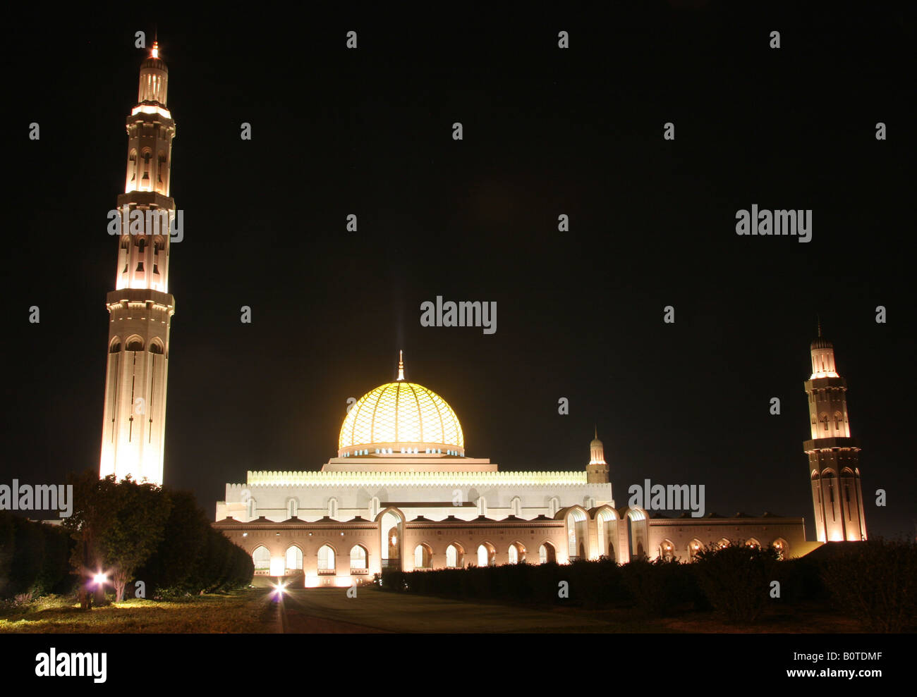 Sultan Qaboos Moschee im Oman, Naher Osten Stockfoto