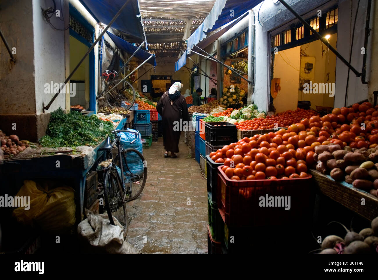 Markt in Essaouira Stockfoto
