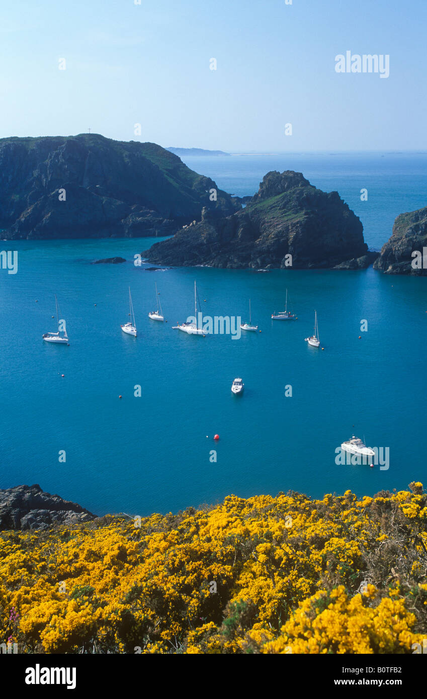 Havre Gosselin, Sark Insel Stockfoto