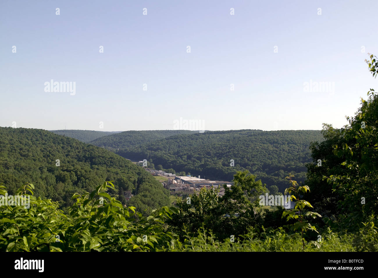 Malerische Übersicht im ländlichen Pennsylvania Stockfoto
