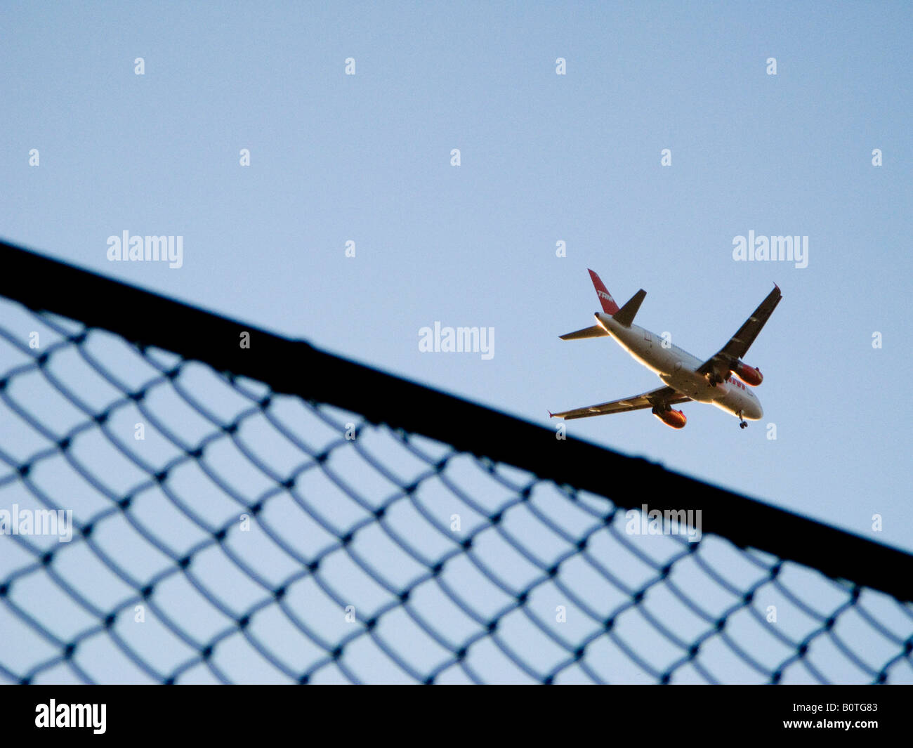 Flugzeug overflies der Stadt von Sao Paulo SP Brasilien 03 28 08 Stockfoto