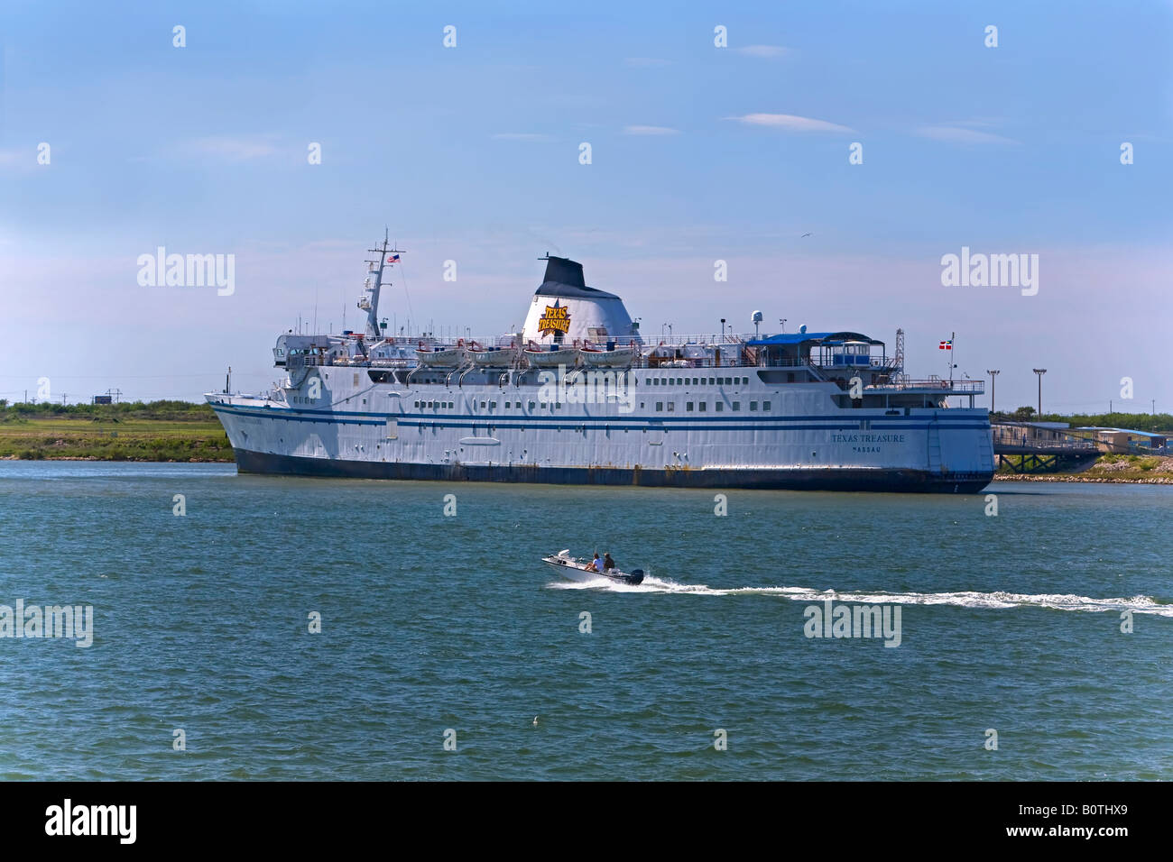 Texas-Schatz Casino Schiff in Port Aransas in der Nähe von Corpus Christi Texas Stockfoto