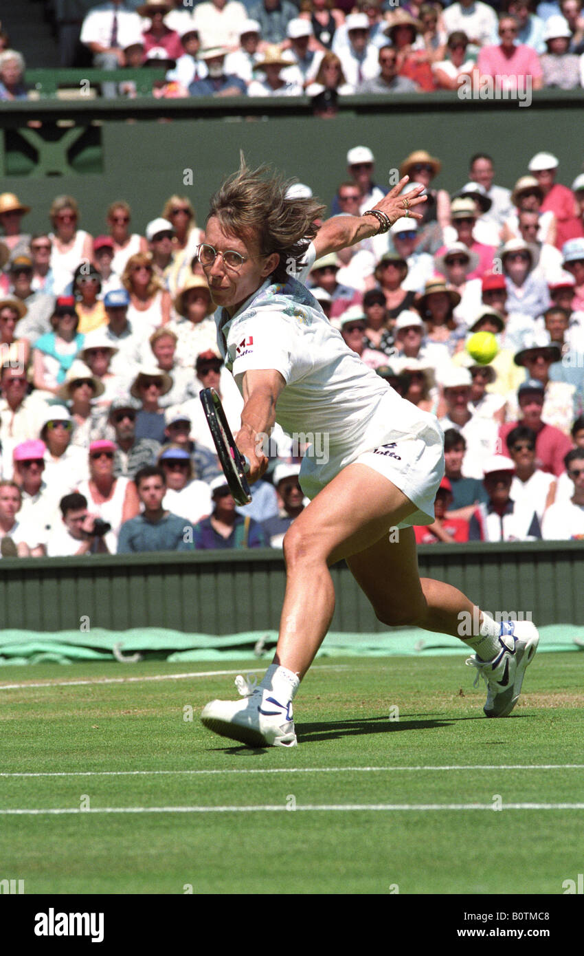 Martina Navratilova die amerikanische / tschechische Tennisstar Martina