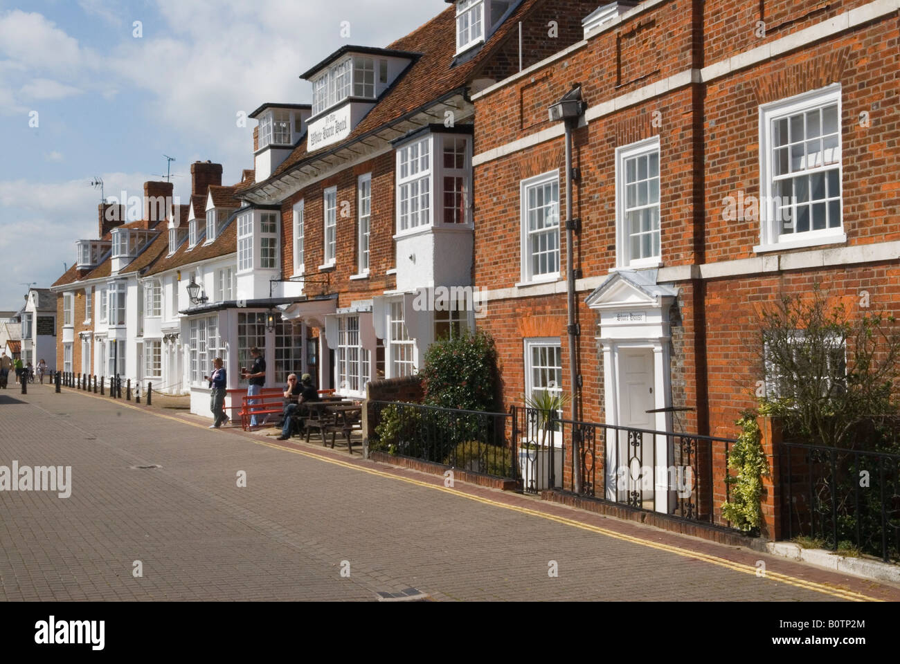 Burnham auf Crouch Essex East Anglia The Quay traditionellen Backstein georgianischen Gebäuden HOMER SYKES Stockfoto