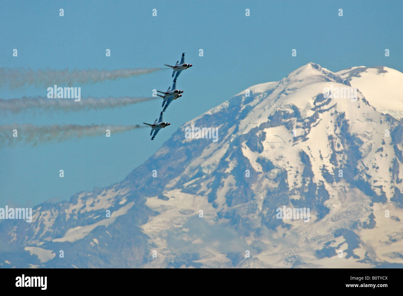 USAF Thunderbirds Air Demonstration Geschwader f-16, McChord AFB, Tacoma, Washington Stockfoto