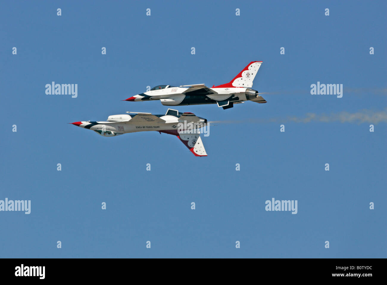 USAF Thunderbirds Air Demonstration Geschwader f-16, McChord AFB, Tacoma, Washington Stockfoto