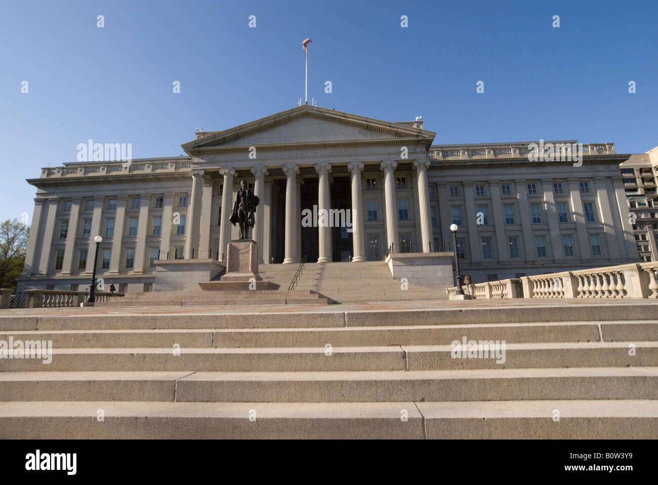 Washington DC das US-Finanzministerium Gebäude Stockfoto